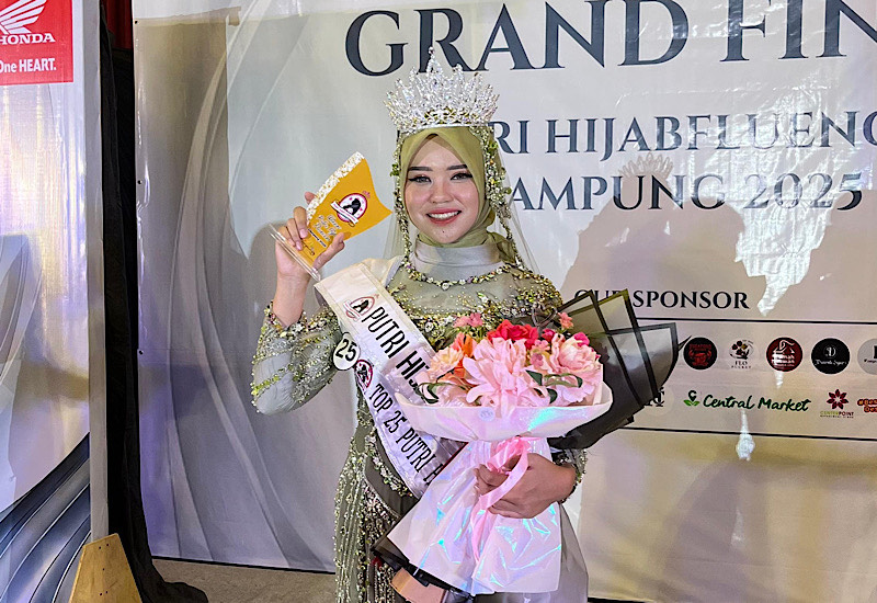 Mahasiswi Universitas Teknokrat Indonesia Juara Putri Hijabfluencer Lampung 2025, Ini Tips dari Pembina Duta Teknokrat