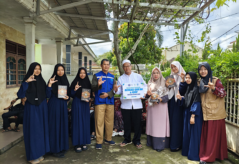  Ruang Baik dan LAZDAI Salurkan 45 Mushaf Alquran ke Yayasan Husnul Amal Lampung Utara