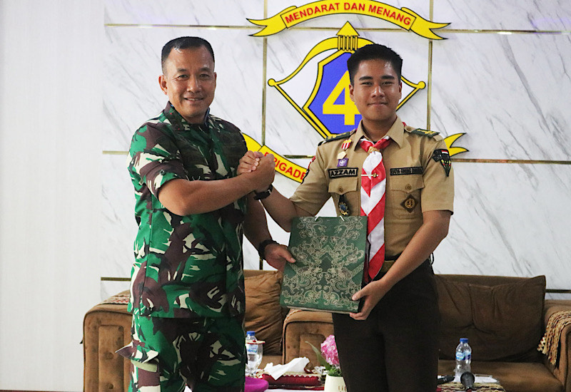  Sigma Pramuka SMA Al Kautsar Giat Bela Negara bersama Brigif 4 Marinir/BS