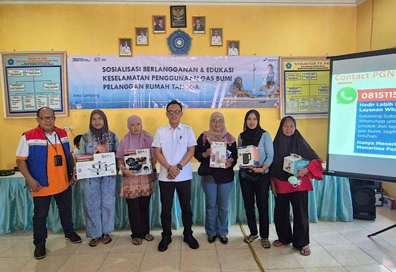  PGN Lampung Sosialisasikan Layanan dan Keamanan Gas Bumi kepada Warga Korpri Raya
