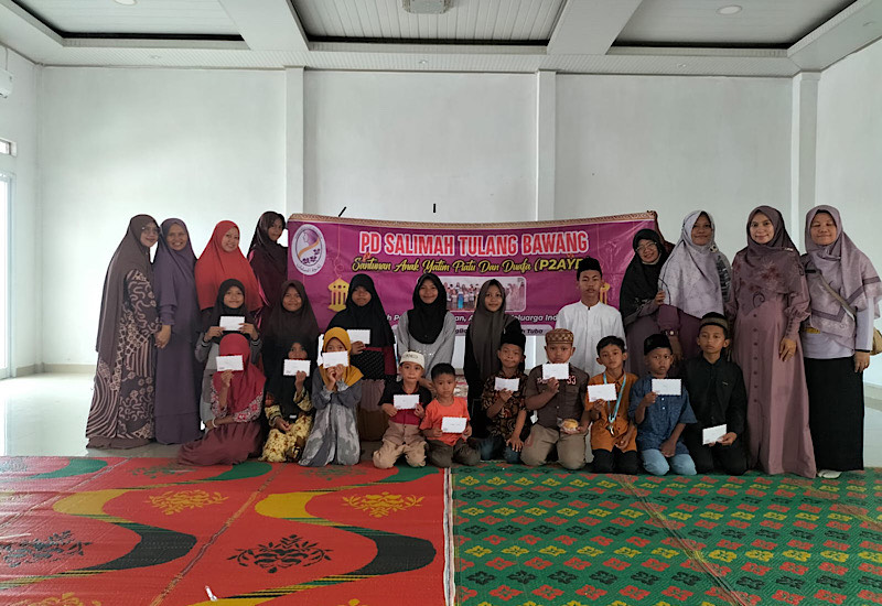  Maknai Muharam, Salimah Tulangbawang Santuni Yatim Piatu dan Duafa