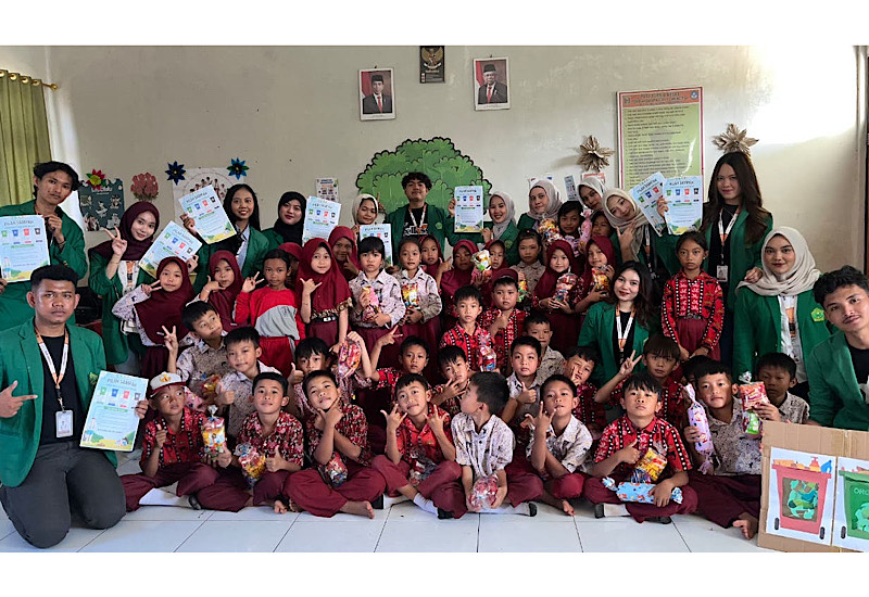  Mahasiswa Universitas Malahayati Sosialisasi PHBS, Cetak Agen Perilaku Hidup Bersih dan Sehat Sejak Dini SDN 1 Gunung Tiga Ulubelu