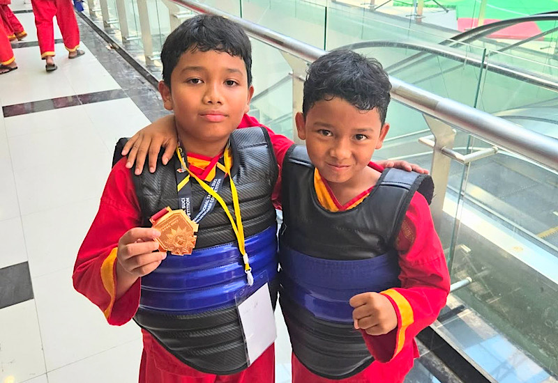  Dua Pesilat Cilik Lampung Raih Prestasi Cemerlang di Kejurnas Tapak Suci di Bogor Jawa Barat