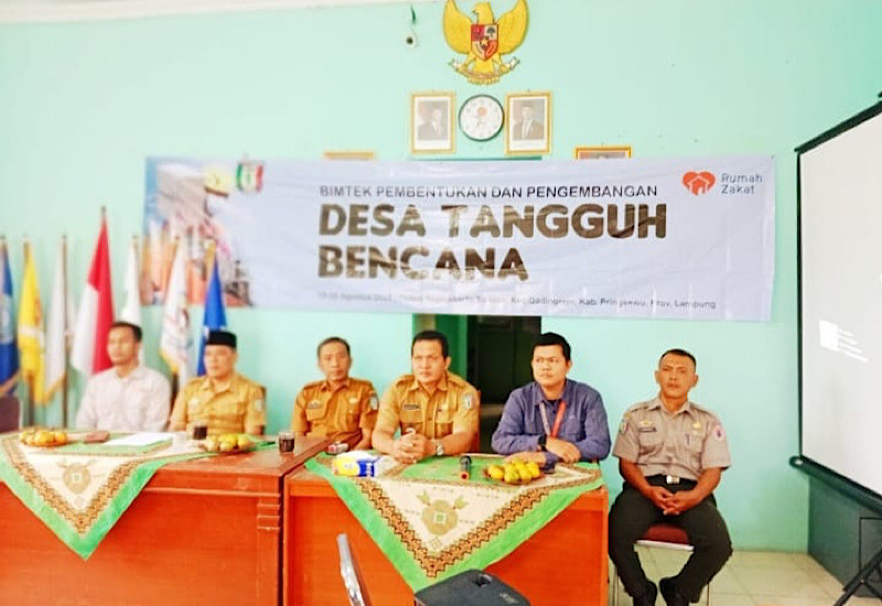  Rumah Zakat Fasilitasi Pembentukan Desa Tangguh Bencana Pekon Yogyakarta Selatan Pringsewu