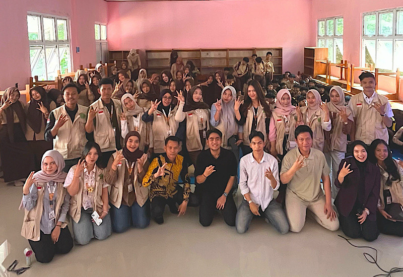  Mahasiswa KKL PPM Kelompok 58 Universitas Malahayati Kolaborasi PGE Gunung Tiga Lokakarya Wicara Publik