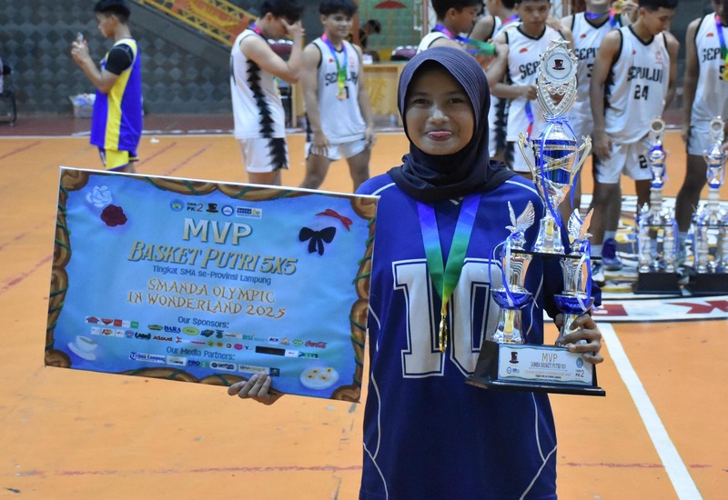  Aughest Keyla Siswi SMAN 10 Bandar Lampung MVP Basket Putri Smanda Olympic 2025