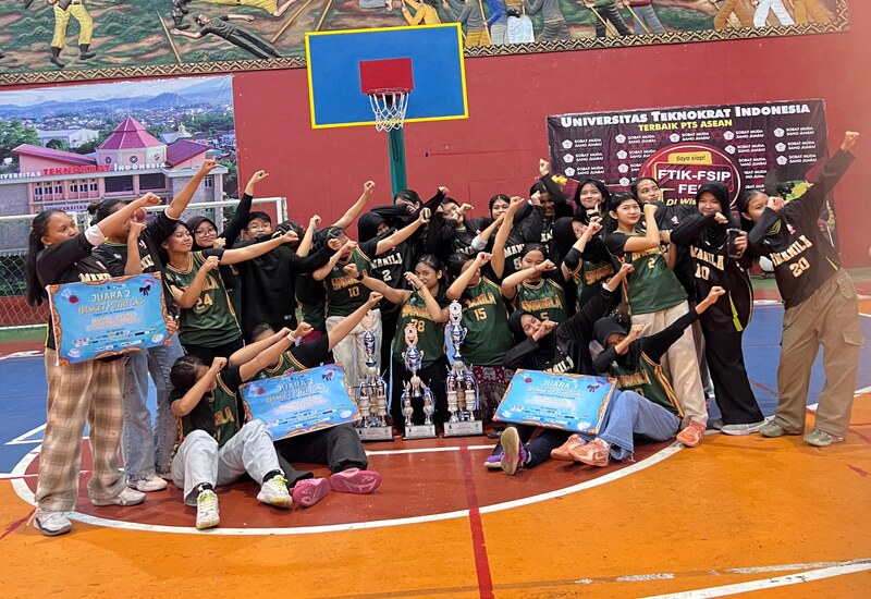  Menang Tanpa Main, Tim A YP Unila Juara III Basket Putri Smanda Olympic 2025 di Universitas Teknokrat Indonesia
