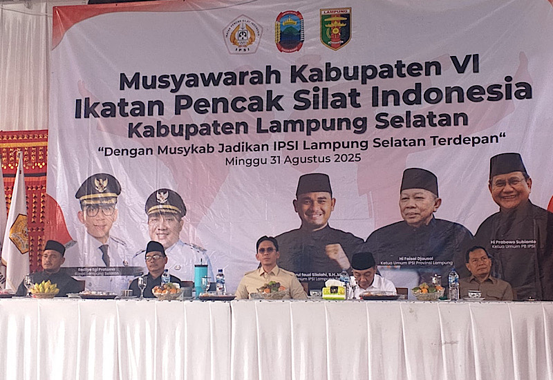  IPSI Lamsel Pimpinan Wahrul Fauzi Gelar Muskab VI, Bupati Radityo Egi Pratama Hadir