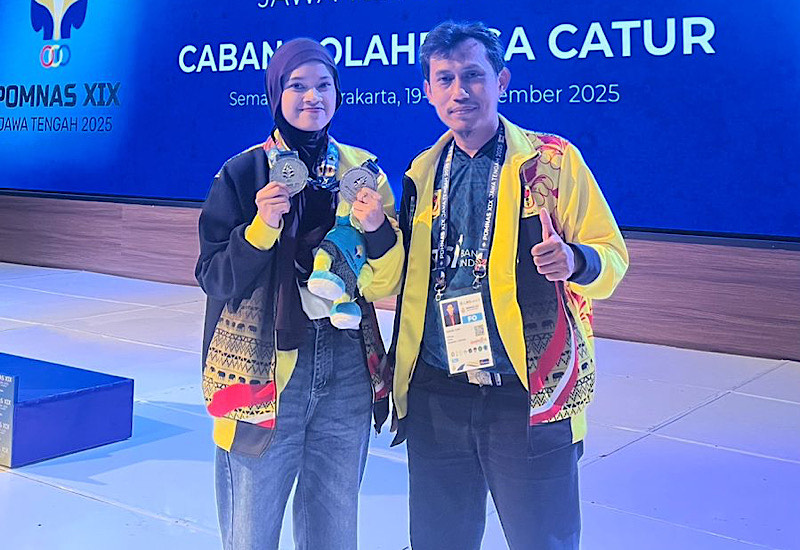  Aulia Putri Nabila Raih 2 Perak Cabang Catur untuk Lampung Pomnas XIX Semarang, Terbanyak di Luar Pulau Jawa