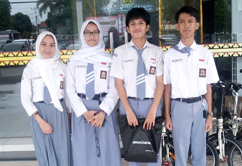  4 Siswa SMAN 2 Bandar Lampung Dibawa Alumni ke Polresta Bandar Lampung