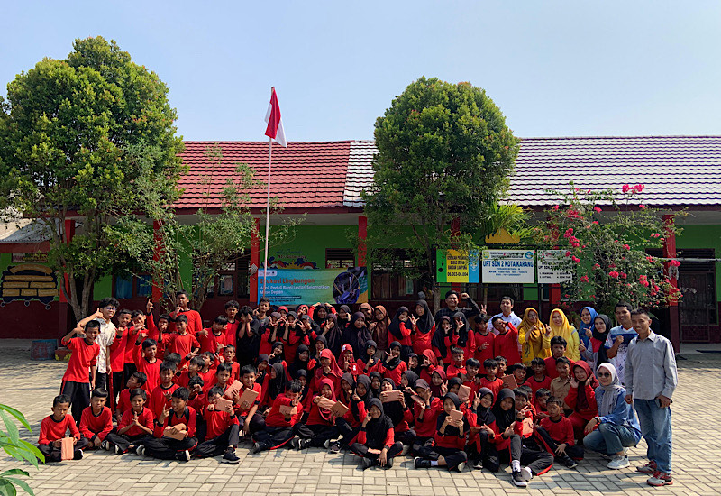  Mitra Bentala dan GPAP Edukasi Penanganan Sampah Plastik di SDN 2 Kotakarang