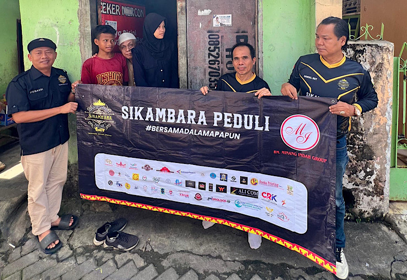  Sikambara Peduli Bantu Idris Warga Bandar Lampung Derita Lumpuh