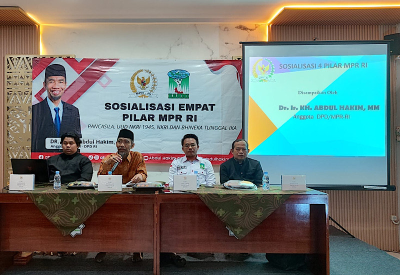  Abdul Hakim Sosialisasikan Empat Pilar MPR RI Bersama Pengurus KAMMI Daerah Lampung