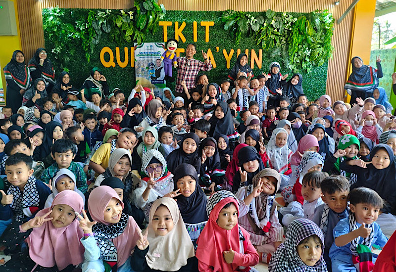  Belajar Empati Lewat Cerita, Safari Dongeng LAZDAI Sentuh Hati Anak-Anak TKIT Qurrota A’yun 1