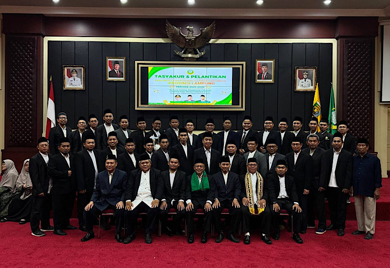  Pengurus Dewan Dakwah Lampung Dilantik di Kantor Gubernur, Adian Husaini Kasih Pujian sebagai Terbaik di Indonesia
