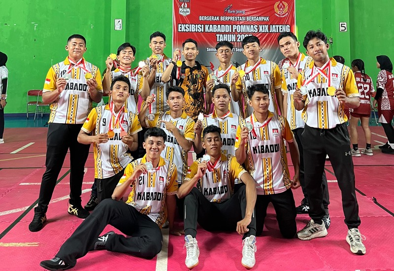  Tim Kabaddi Unila Juara I Ekshibisi Pomnas XIX Jateng 2025