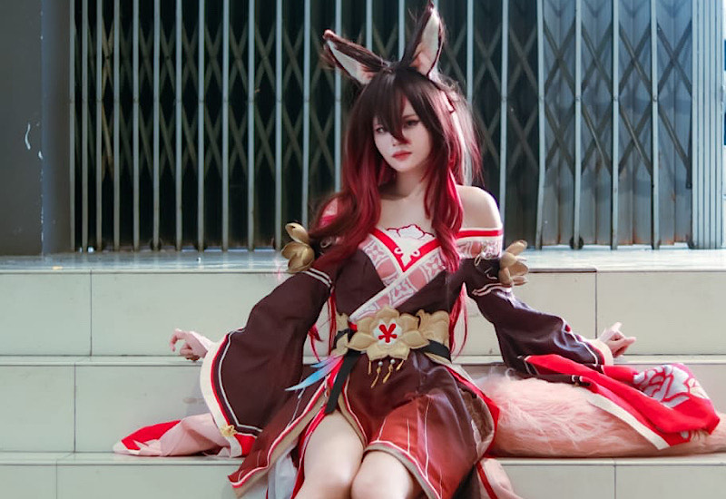  Model Cosplay Lampung Tata Kenakan Fugue di Ciplaz Ramayana