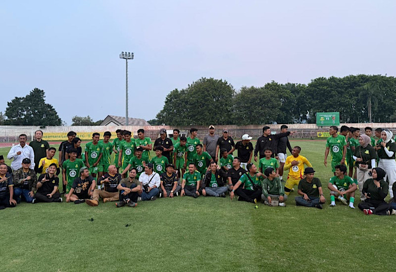  Sikambara Dukung Penuh Nusantara Lampung FC, Janji Ramaikan Tribun Penonton Stadion Pahoman
