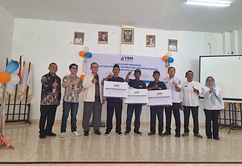 Mustahik Income Generating Program YBM BRILiaN Sentra Pesawaran Diluncurkan