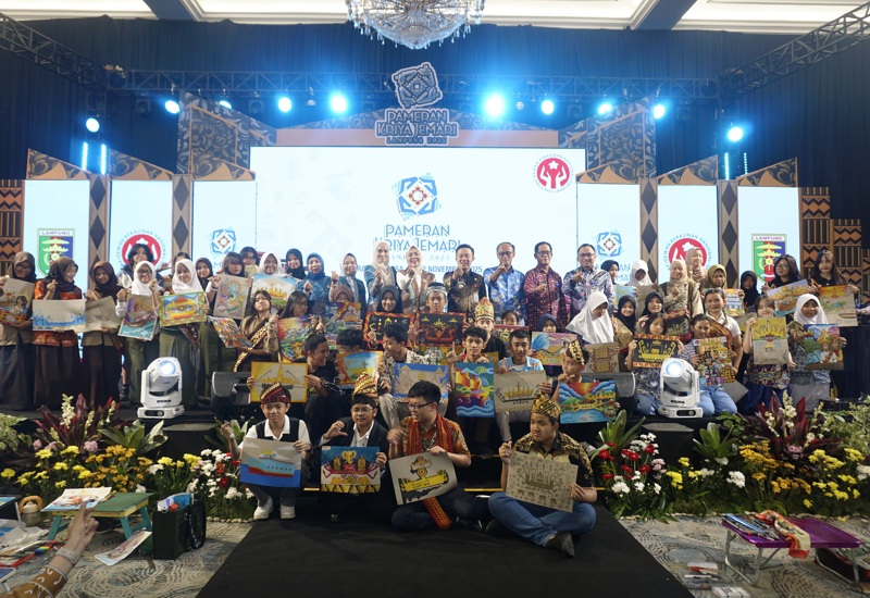  Lomba Mewarnai Meriahkan Kriya Jemari Lampung 2025 di Graha Wangsa