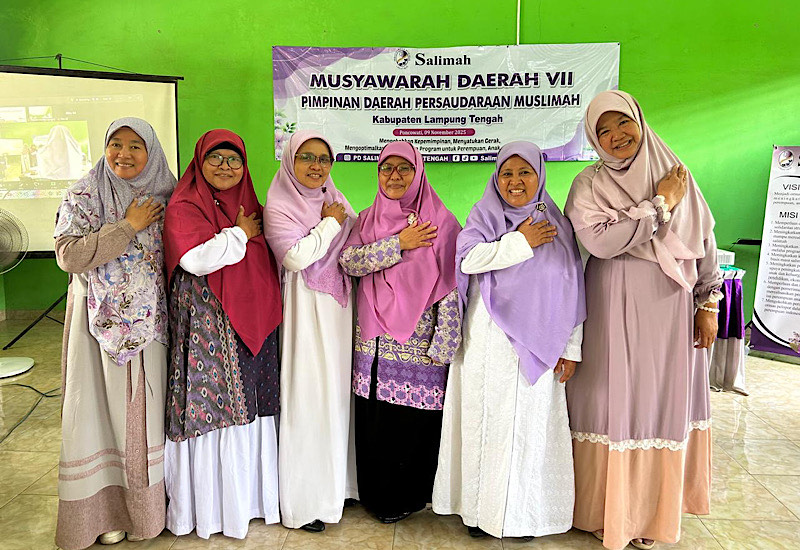  Musda VII Salimah Lampung Tengah, Saebatun Terpilih Ketua