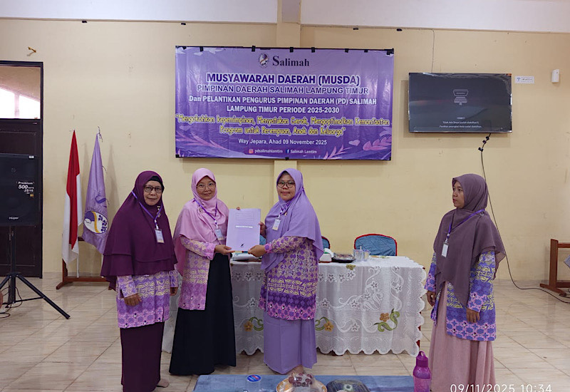  Isnaini Masruroh Pimpin Salimah Lampung Timur 2025-2030