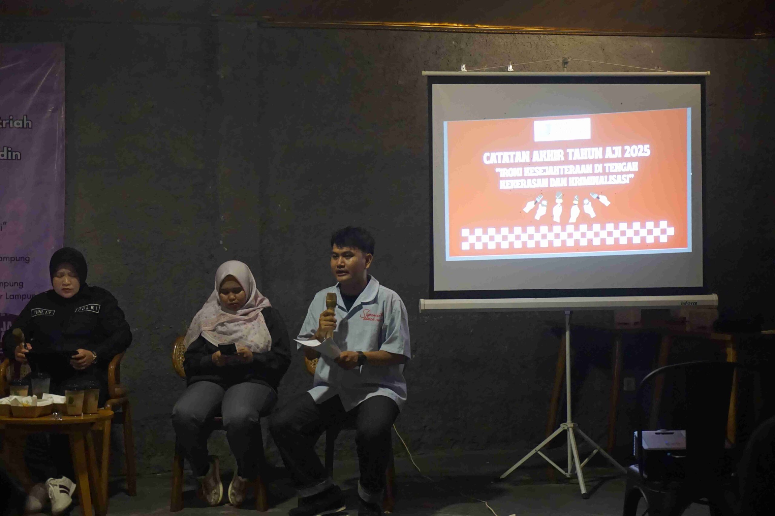  Catatan Akhir Tahun AJI Bandar Lampung 2025: dari Upah Pekerja, Ancaman Kekerasan, sampai Penegakan Kode Etik Jurnalistik
