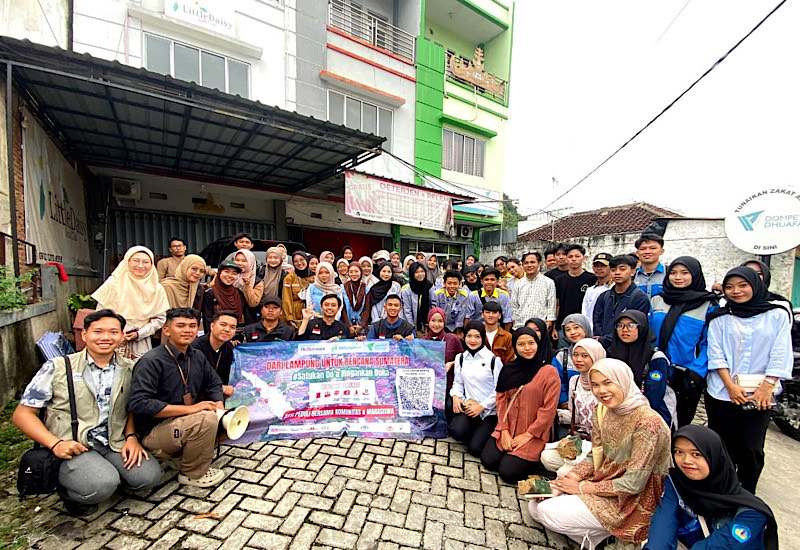  Roadshow Peduli Sumatera 2025: Dompet Dhuafa Lampung & Fathur Gerakkan Solidaritas Anak Muda