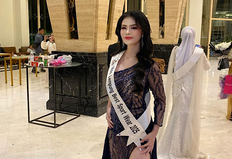  Elizabeth Winka Miss Lampung Best Sport Wear 2025, Ingin Gapai Hasil Terbaik Ajang Lainnya