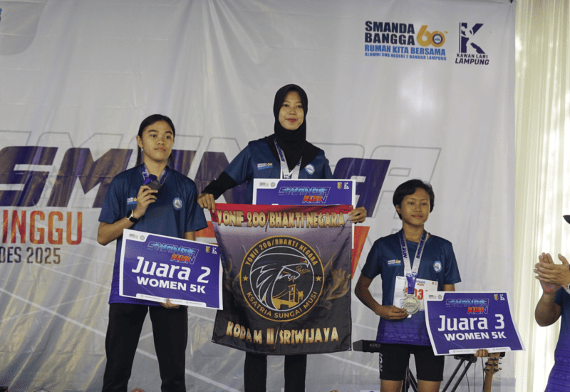  Tasya, Maghalya Rachel, dan Devina Tatum Juara Smanda Run Kategori Perempuan Jarak Tempuh 5 Km