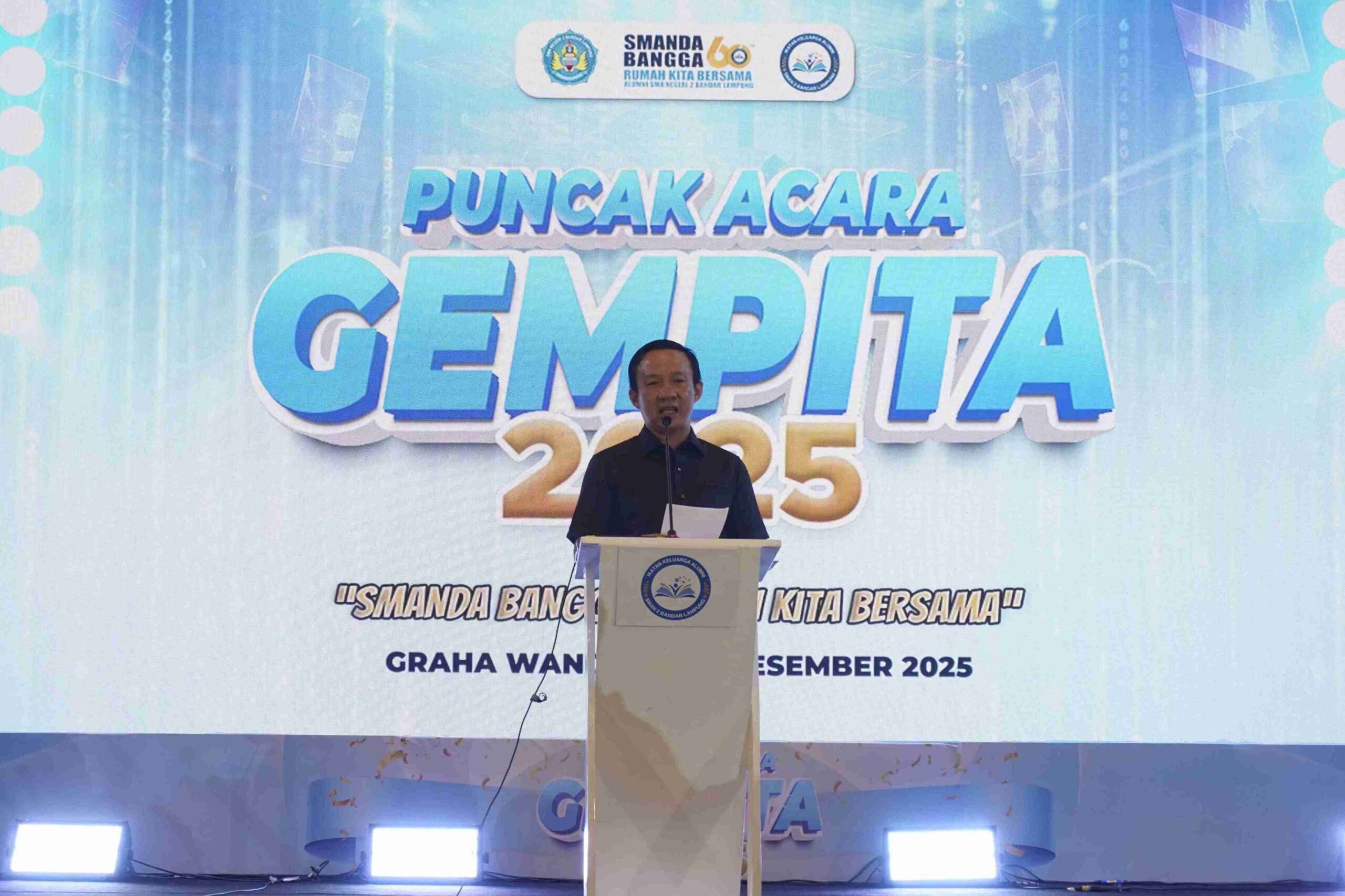  Sekdaprov Lampung Marindo Kurniawan Tekankan Peran Alumni sebagai Rumah Bersama di HUT Ke-60 SMA Negeri 2 Bandar Lampung