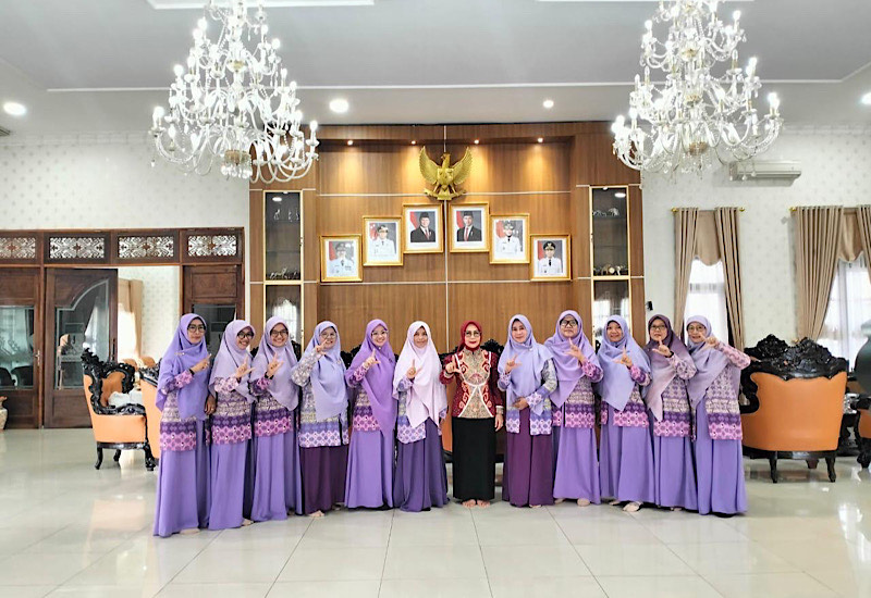  Salimah Audiensi dengan Ketua Tim Penggerak PKK Lampung Utara, Tawarkan Program Sinergi