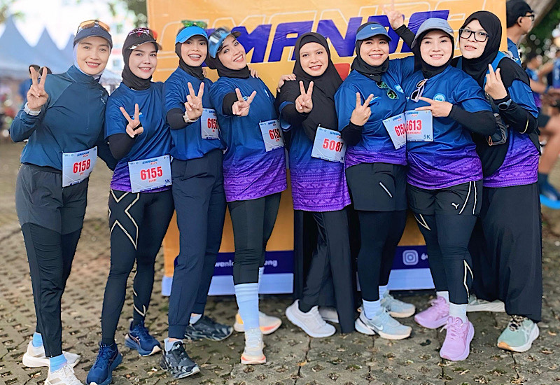  Cewek-Cewek Cantik SMAN 2 Bandar Lampung Angkatan 1997 Kompak Ikut Smanda Run 2025