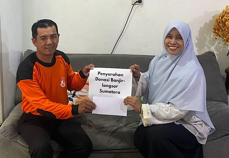  Sulistiani Salurkan Donasi Potongan Gaji untuk Korban Bencana Sumatera melalui Perkumpulan Relindo
