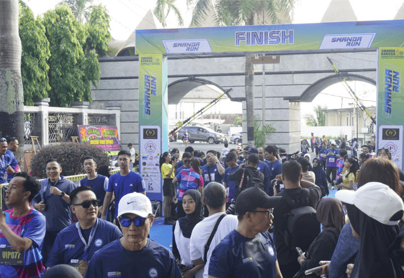  Ribuan Pelari Ikut Semarakkan Smanda Run 2025 di Lapangan Korpri Bandar Lampung