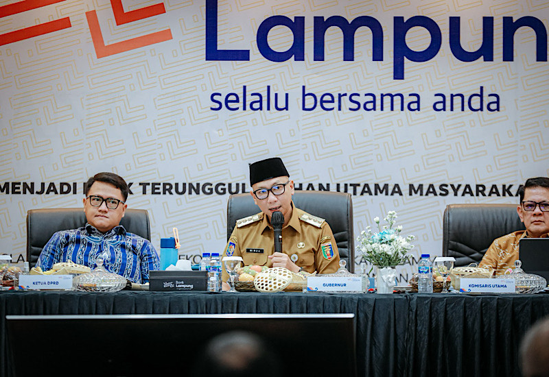  Bank Lampung Target Pendapatan Rp480 Miliar untuk 2026, Gubernur Mirza Kasih Beberapa Tips