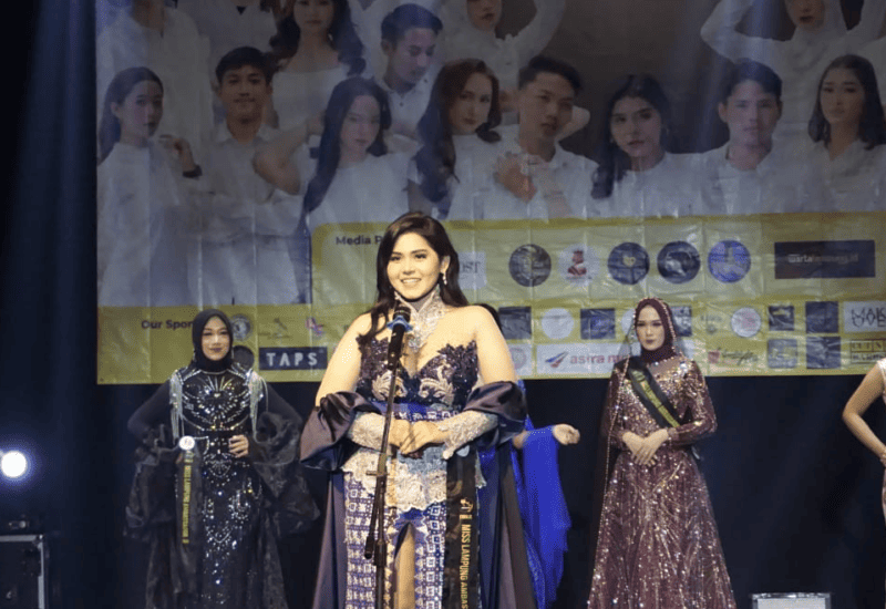  Juara Miss Lampung Ambassador 2026 Dedek Indah Sari Angkat Tema Pidato Budaya soal Piil Pesenggiri