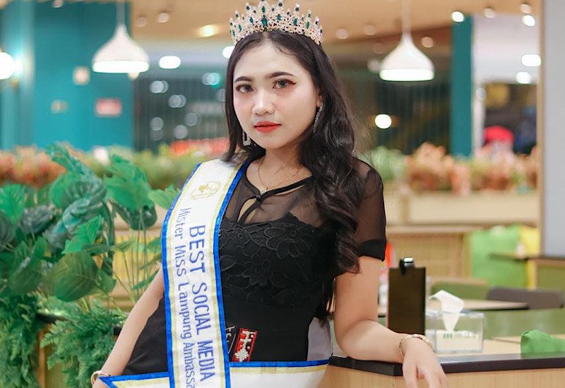  Miss Lampung Ambassador Best Social Media 2025 Fegi Kesuma Harap Penerusnya Kuatkan Sosialisasi Medsos