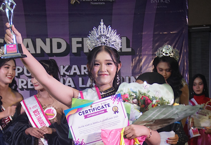  Kesya Safwana Juara Putri Karya Remaja Lampung, Ingin Punya Apotek Sendiri