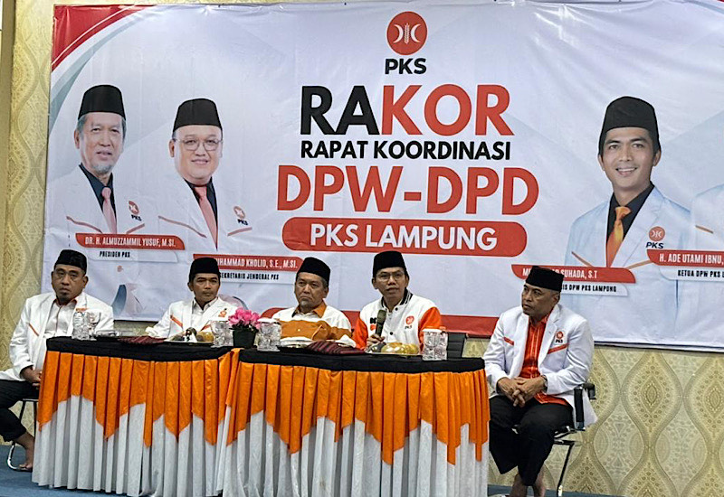  DPW–DPD PKS Se-Lampung Rakor, Almuzzammil Yusuf: Program Harus Aplikatif dan Berdampak Langsung bagi Rakyat