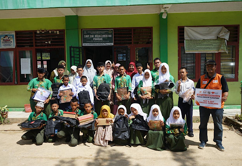  TKIT-SDIT Unggul Gemilang dan Rumah Zakat Hadirkan Akses Air Bersih Penyintas Banjir Tapanuli Tengah