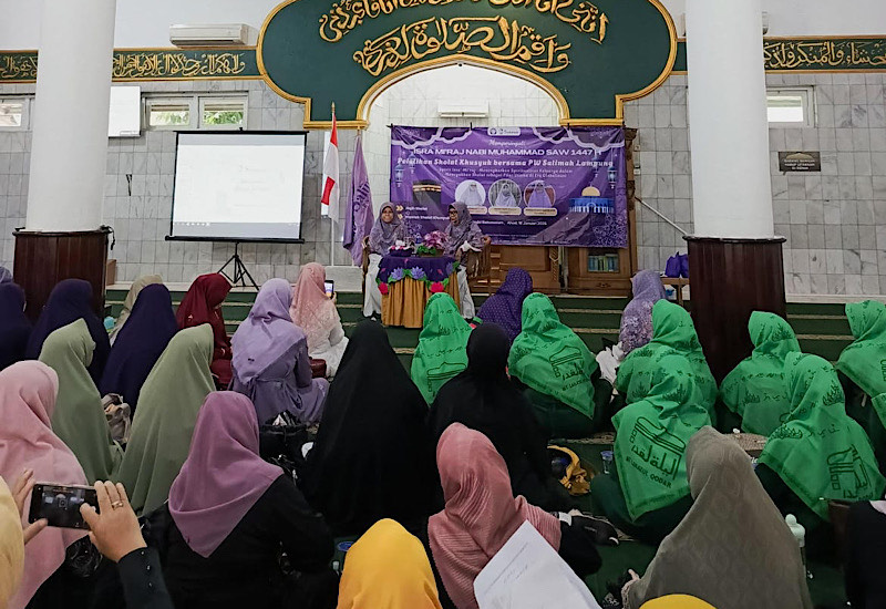  Maknai Isra Mikraj, PW Salimah Lampung Pelatihan Salat Khusyuk