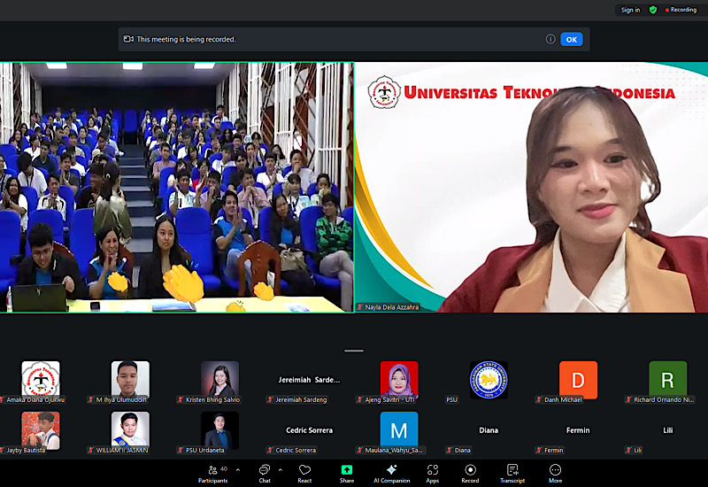 Luar Biasa! Mahasiswa Universitas Teknokrat Indonesia Pembicara ASEAN Intel Student Forum di Filipina