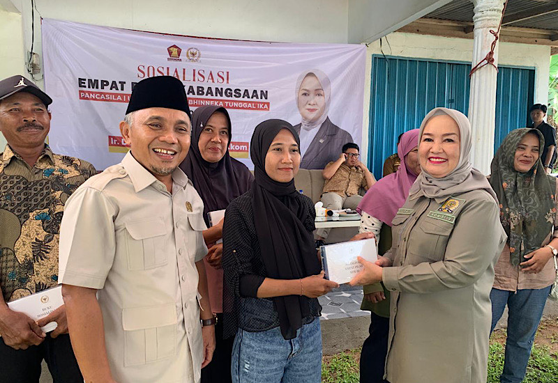  Dwita Ria Tekankan Pemerataan Ekonomi lewat Sosialisasi 4 Pilar Kebangsaan di Lampung Timur