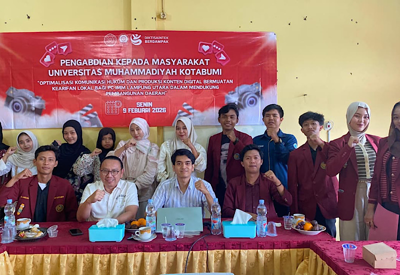 Umko Perkuat Literasi Hukum Digital dan Kreativitas Konten Kader IMM Lampung Utara