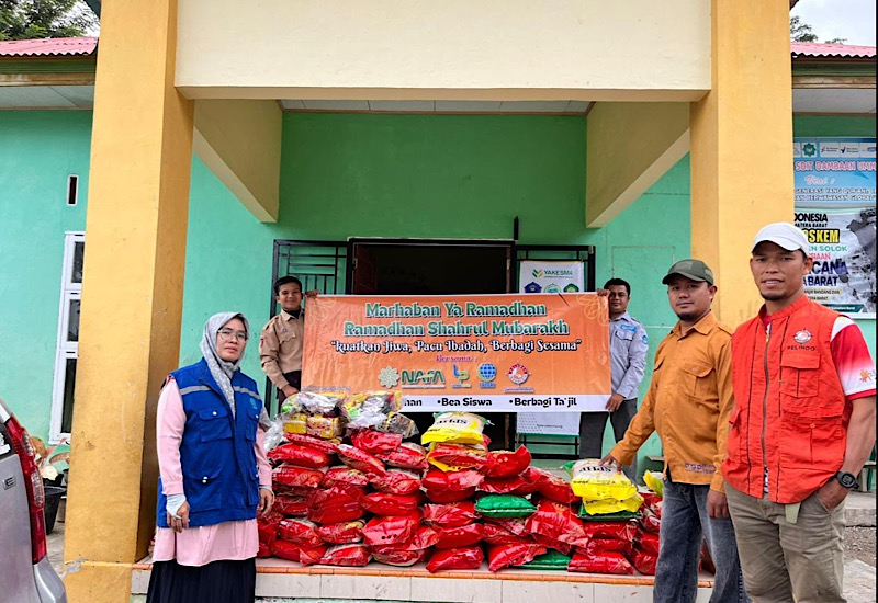  Sambut Ramadan 1447 Hijriah, LAZDAI Salurkan Paket Ketahanan Pangan Masyarakat Solok Terdampak Galodo