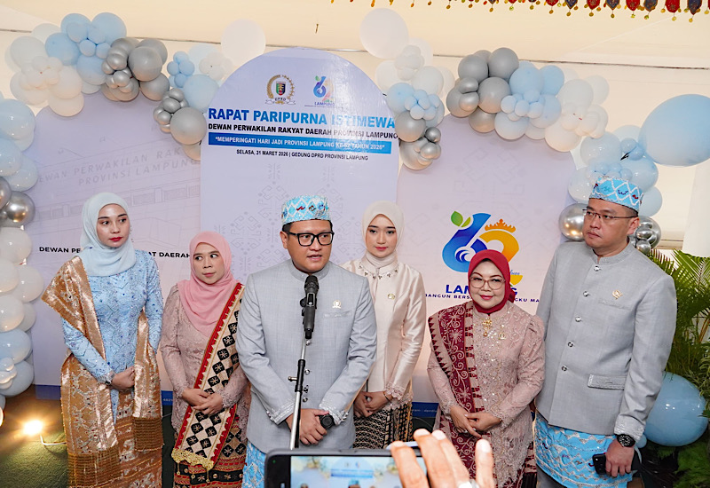  Hari Jadi Ke-62 Provinsi Lampung, Ini Catatan Penting Ketua DPRD Lampung Ahmad Giri Akbar