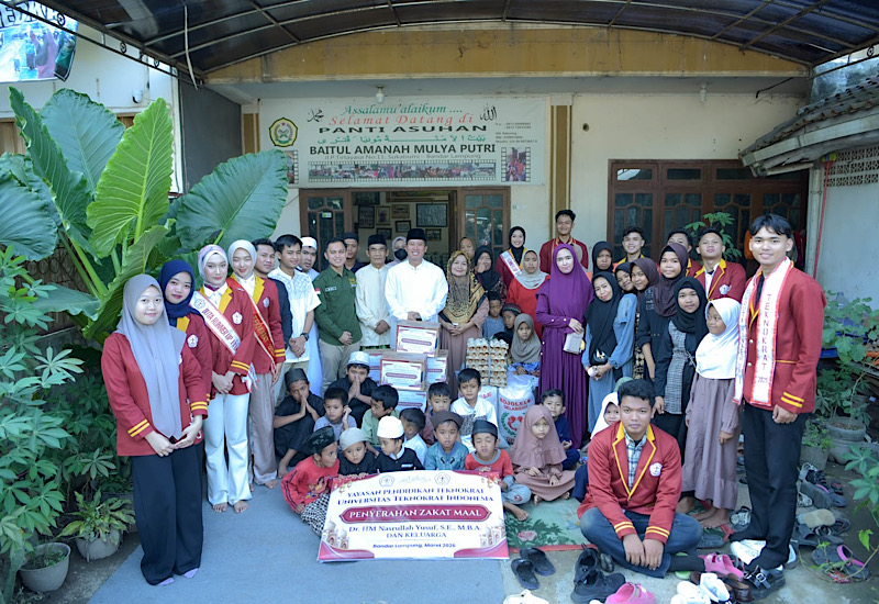  Universitas Teknokrat Indonesia Salurkan Zakat Mal ke Panti Asuhan Baitul Amanah