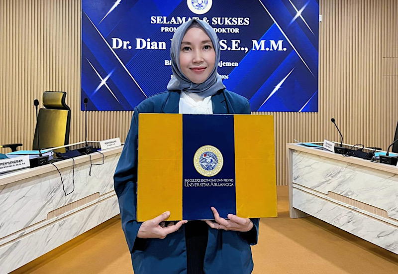  Universitas Teknokrat Indonesia Tambah Doktor Baru, Dr. Dian Novita Lulus Promosi Doktor di Universitas Airlangga