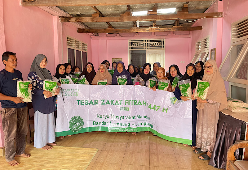  Dompet Dhuafa Lampung Salurkan Bahan Pokok di Kelurahan Kebonjeruk